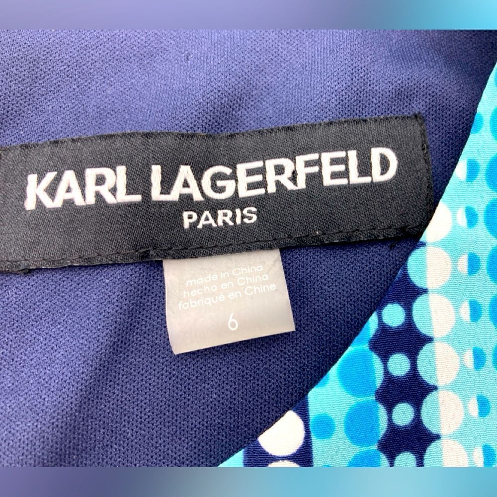 NWT Karl Lagerfeld Paris Torquoise Maxi Dress Size 6 - Picture 9 of 11